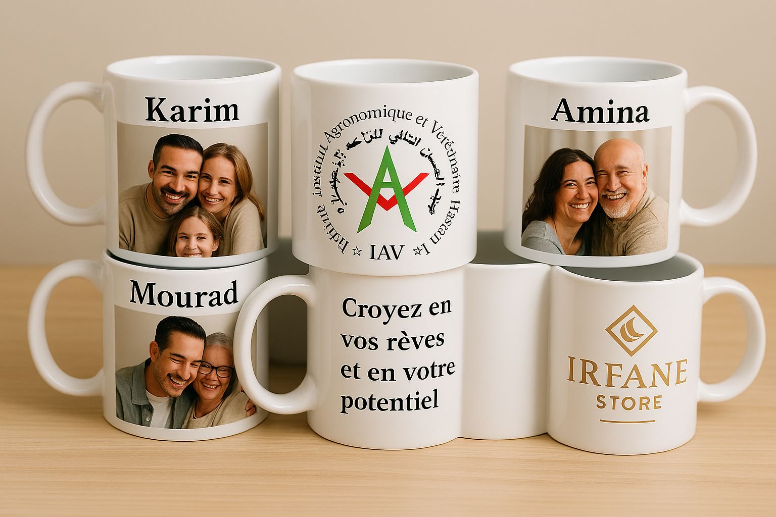 Mugs personnalisables vue 2